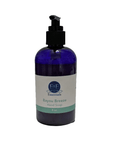 Bayou Breeze vegan hand soap bottle close-up showing natural essential oil ingredients