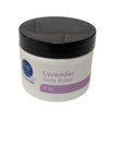 2 oz Lavender Whipped Body Butter jar for daily moisturizing of dry and sensitive skin, all-natural ingredients