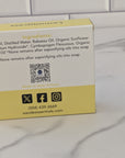 Ingredient list for Lemongrass Bar Soap, coconut oil free, natural oils, safe for sensitive skin