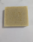 Coconut oil free Oatmeal & Honey Bar Soap, sensitive skin formula, white marble background