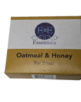 Oatmeal & Honey Bar Soap in eco-friendly packaging labeled for daily use and sensitive skin benefits