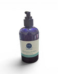 Bottle of Eucalyptus & Mint hand soap on a white background
