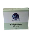 Peppermint Bar Soap packaging, natural ingredients, suitable for sensitive skin
