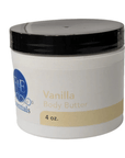 Whipped Vanilla Body Butter 4oz container, formulated for eczema-prone and sensitive skin