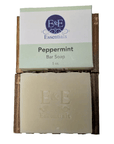 Peppermint bar soap with refreshing peppermint essential oil for invigorating and gentle cleaning.