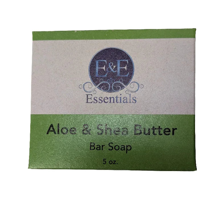 Aloe & Shea Butter Bar Soap packaging for sensitive skin