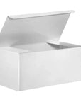 White gift box with lid, elegantly designed for durable and stylish gift presentation.