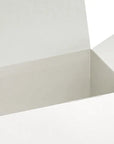 white gift boxes with lids showing open top and sturdy construction