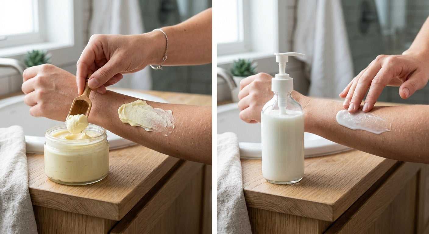 Body Butter vs Lotion