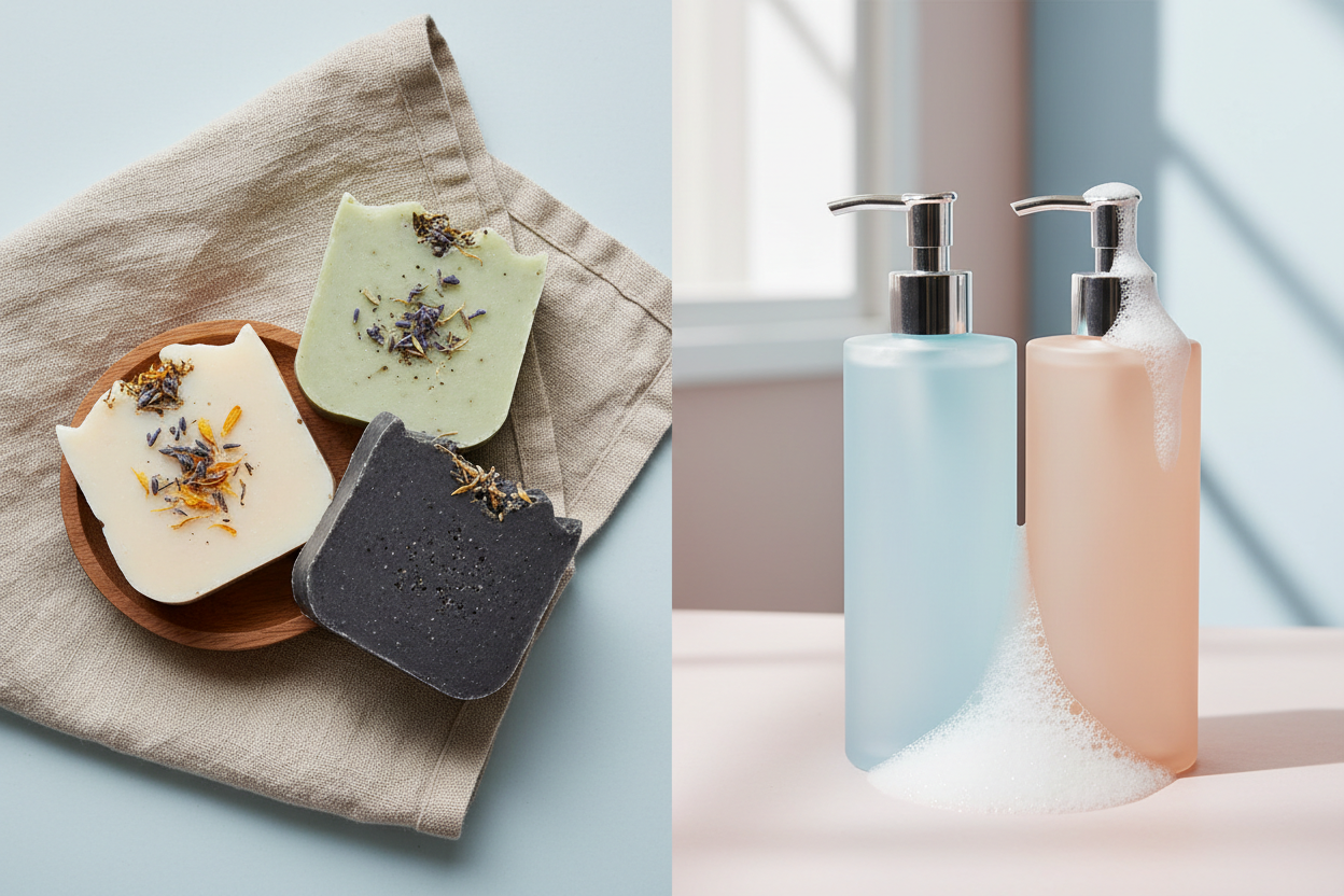 Bar Soap vs Shower Gel: Which Is Actually Better for Your Skin?
