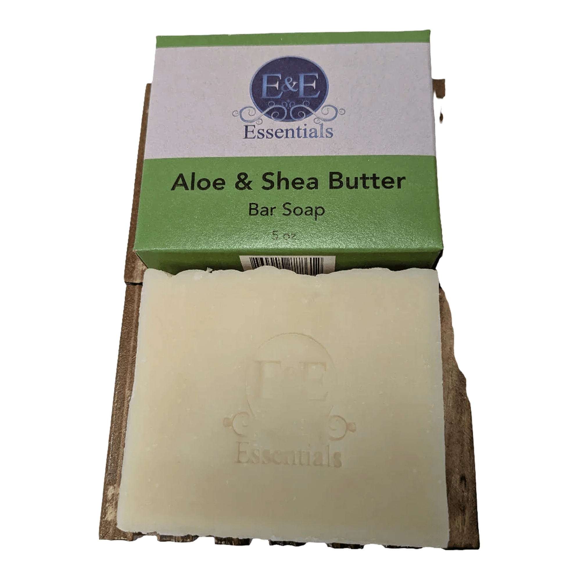 E&amp;E Essentials Aloe &amp; Shea Butter Bar Soap in branded box for moisturizing natural skincare