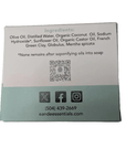 Eucalyptus & Mint Bar Soap packaging with visible ingredients, ideal for dry and sensitive skin types