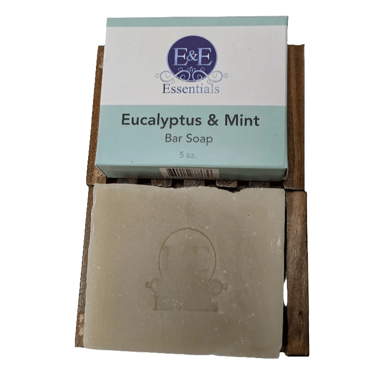 Eucalyptus &amp; Mint Bar Soap for sensitive skin, moisturizing, cold process, vegan-friendly
