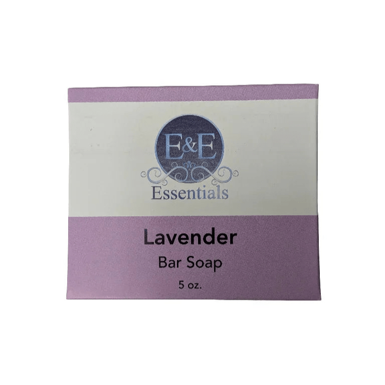 E &amp; E Essentials Lavender Bar Soap, 5 oz, cold-process formula for stress relief and skin hydration