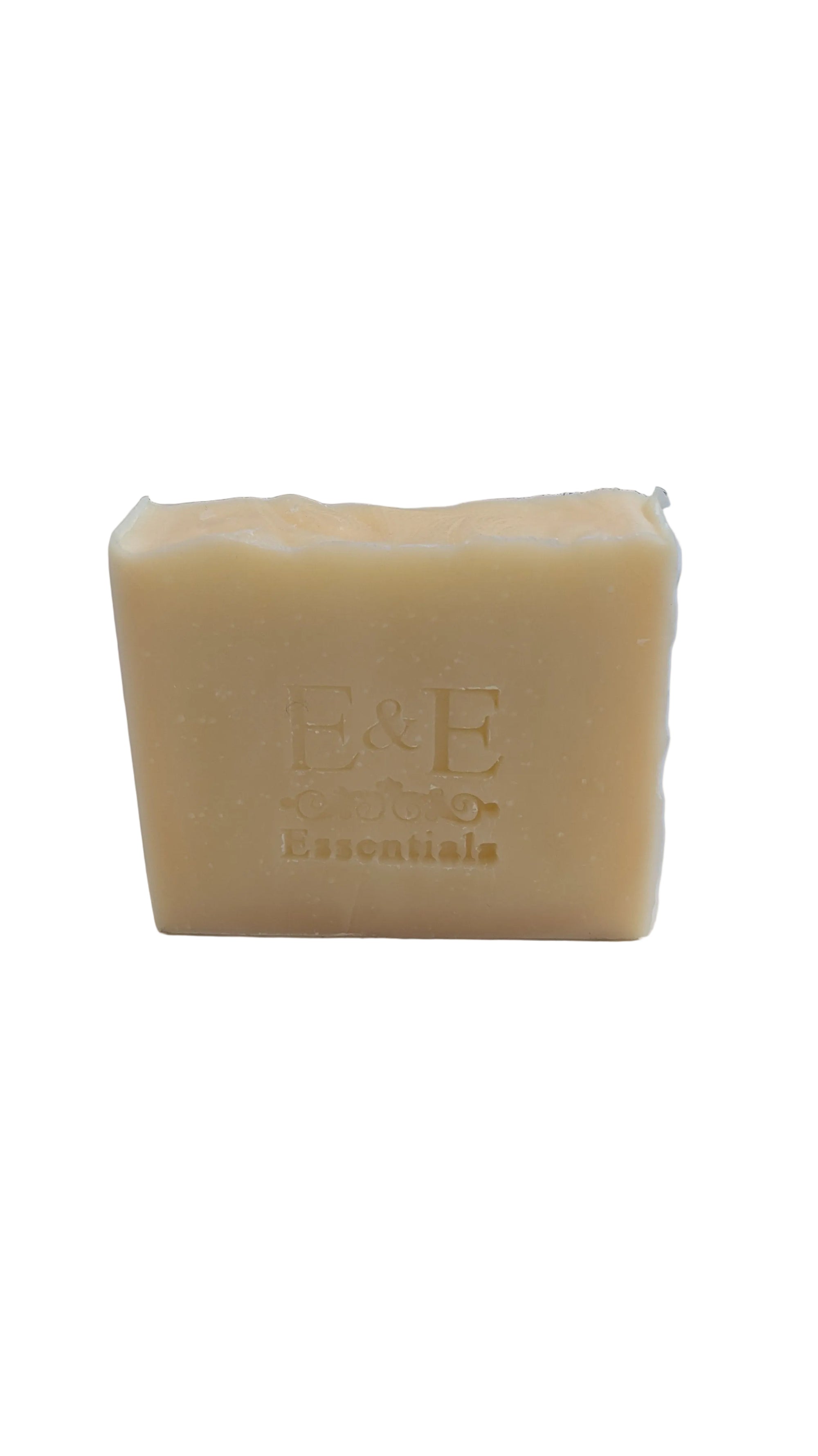 Coconut-Free Lemongrass Bar Soap, small batch, E & E Essentials, cold process, on white background