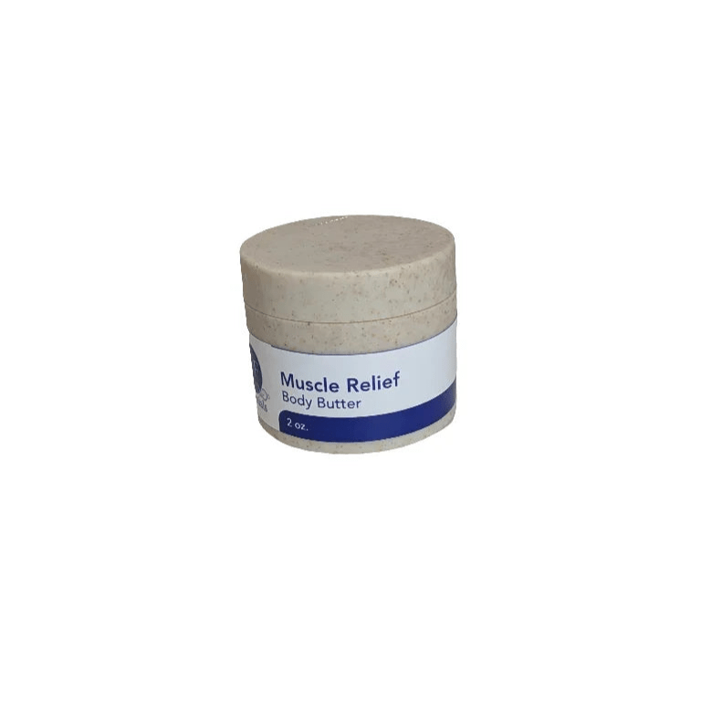 Muscle Relief Body Butter, handcrafted for post-workout muscle and joint support