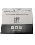 Confetti Bar Soap eco-friendly packaging with QR code, handmade by E&E Essentials