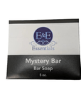 Mystery Bar Soap 5 oz packaging, E&E Essentials logo, eco-friendly Black-owned skincare