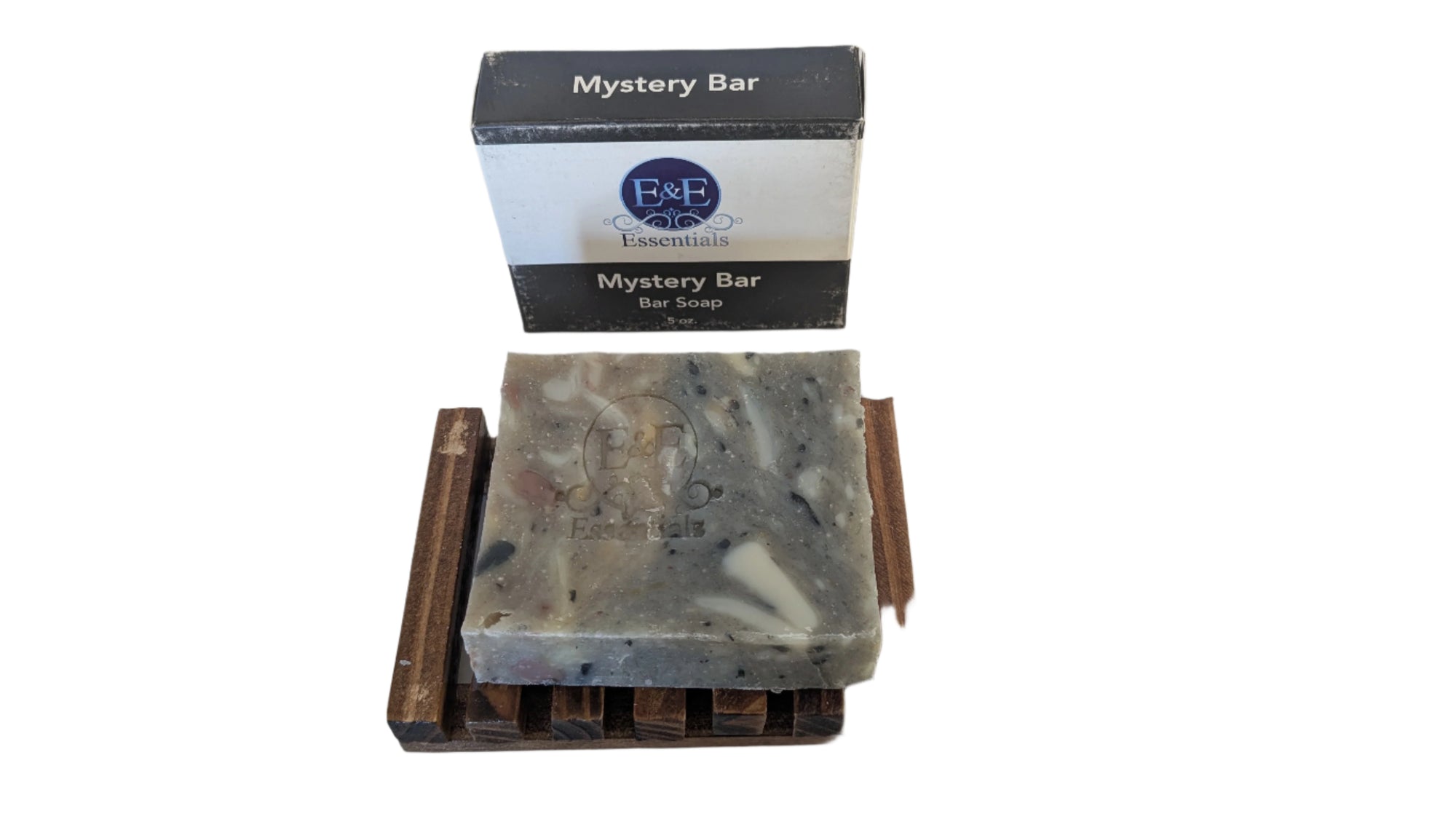 Mystery Bar Soap with its branded label visible