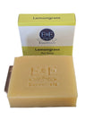 Lemongrass bar soap featuring HD Essentials branding