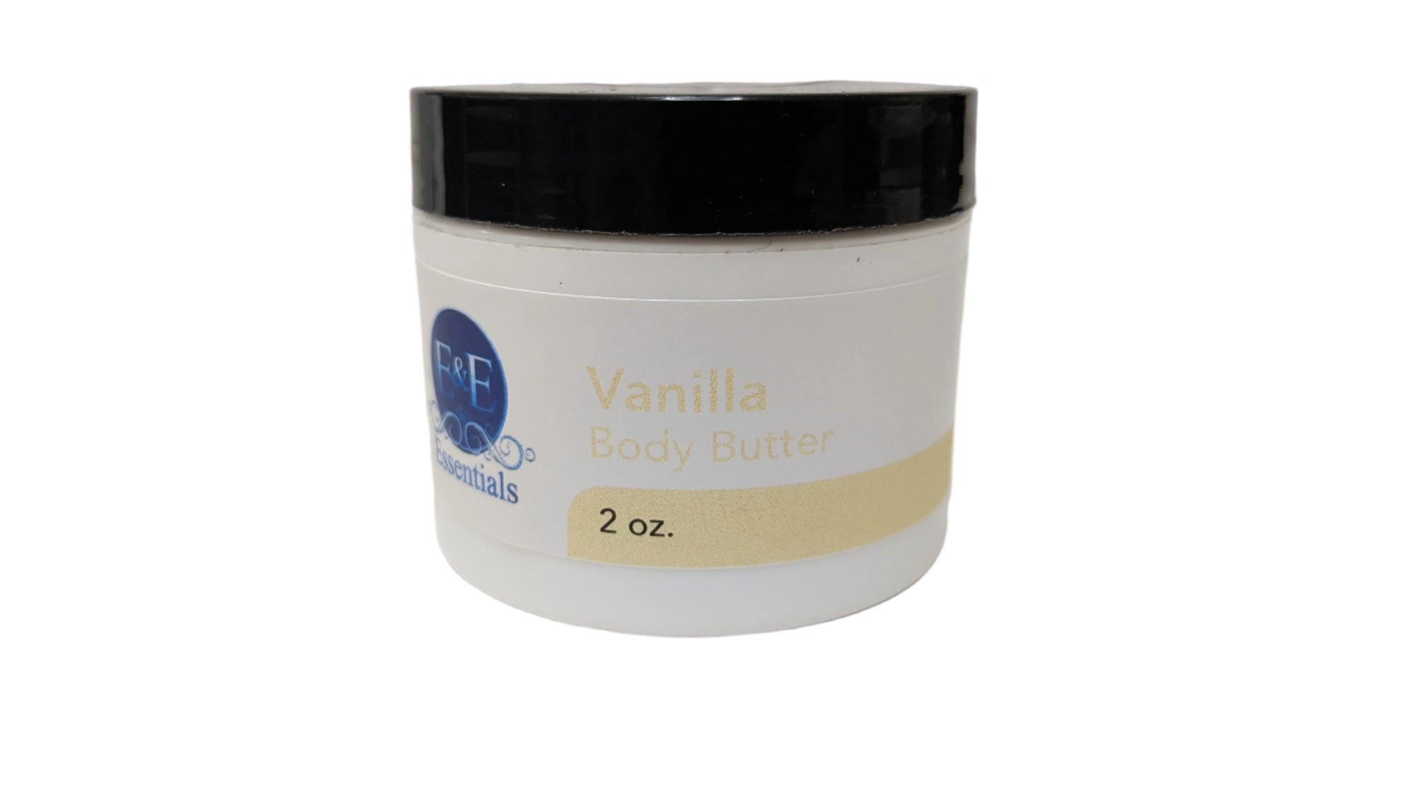 Whipped vanilla body butter ready for application