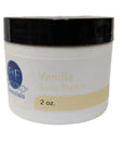 Whipped vanilla body butter ready for application