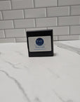 Patchouli Moisturizing Bar Soap in box on tile, natural bar soap for sensitive and dry skin