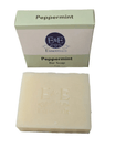 Peppermint Bar Soap in packaging, energizing effect, vegan natural bar for all skin types