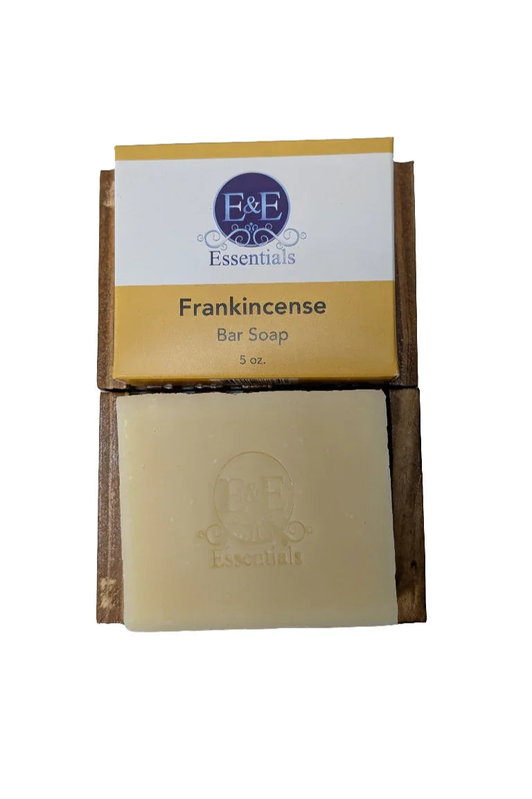 Frankincense Bar Soap for sensitive skin, gently cleanses and hydrates with natural ingredients.