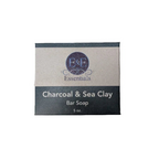 Charcoal & Sea Clay Bar Soap packaging for deep cleansing and skincare.