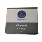 Activated charcoal bar soap for cleansing and detoxifying skin.