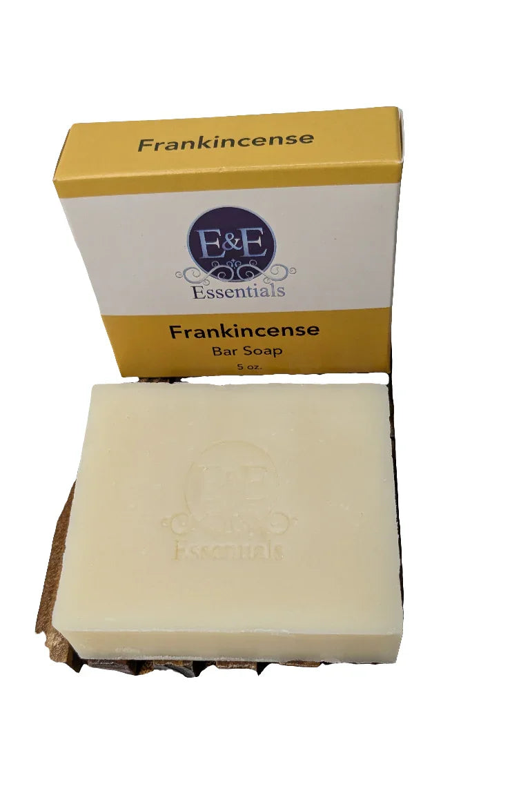 Frankincense Bar Soap for sensitive skin with calming aroma and natural moisture.