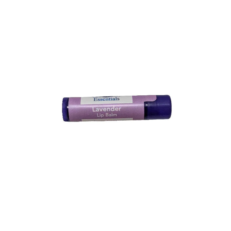 Lavender Lip Balm with nourishing cocoa butter and lavender essential oil for hydration and soothing aromatherapy.