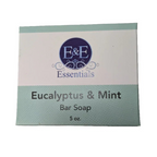 Eucalyptus & Mint Bar Soap packaging front view.