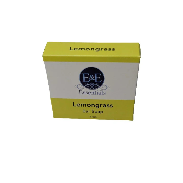 Lemongrass Bar Soap in yellow and white packaging for sensitive skin.