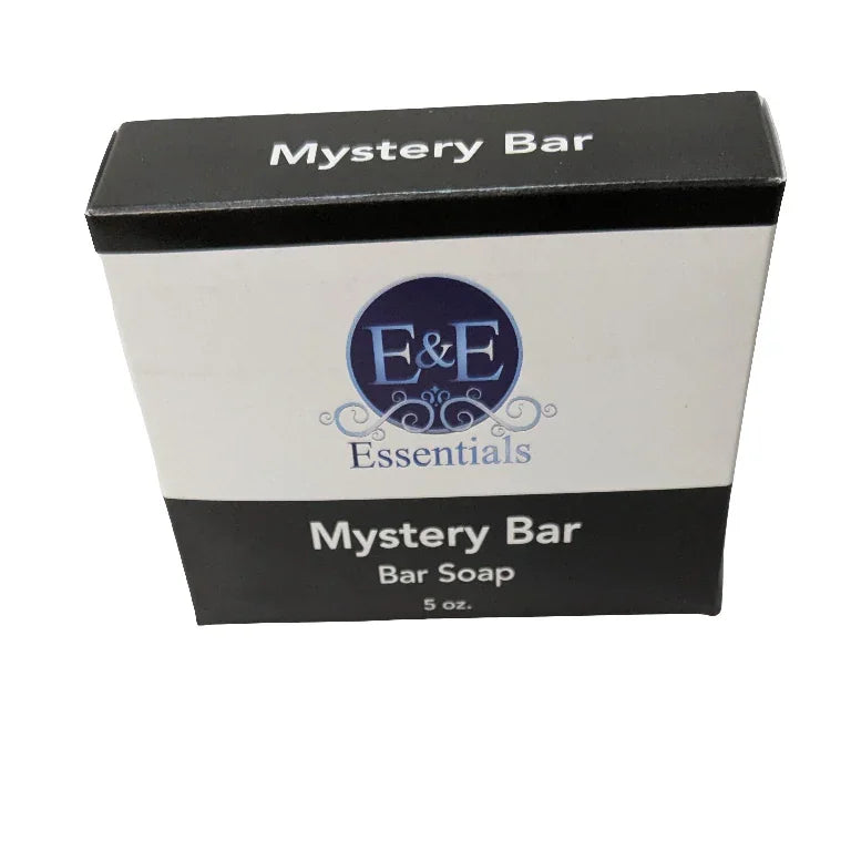 Mystery Bar Soap in box, handmade and eco-friendly, featuring vibrant colors and scents, ideal for gifting or daily indulgence.