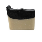 Charcoal and sea clay bar soap for deep pore detox and purification.