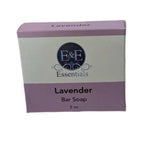 Lavender Bar Soap packaging with calming and nourishing properties, enriched with premium essential oils for stress relief and relaxation.