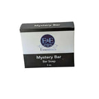 Eco-friendly Mystery Bar Soap box, handmade with natural ingredients, featuring E&E Essentials branding.
