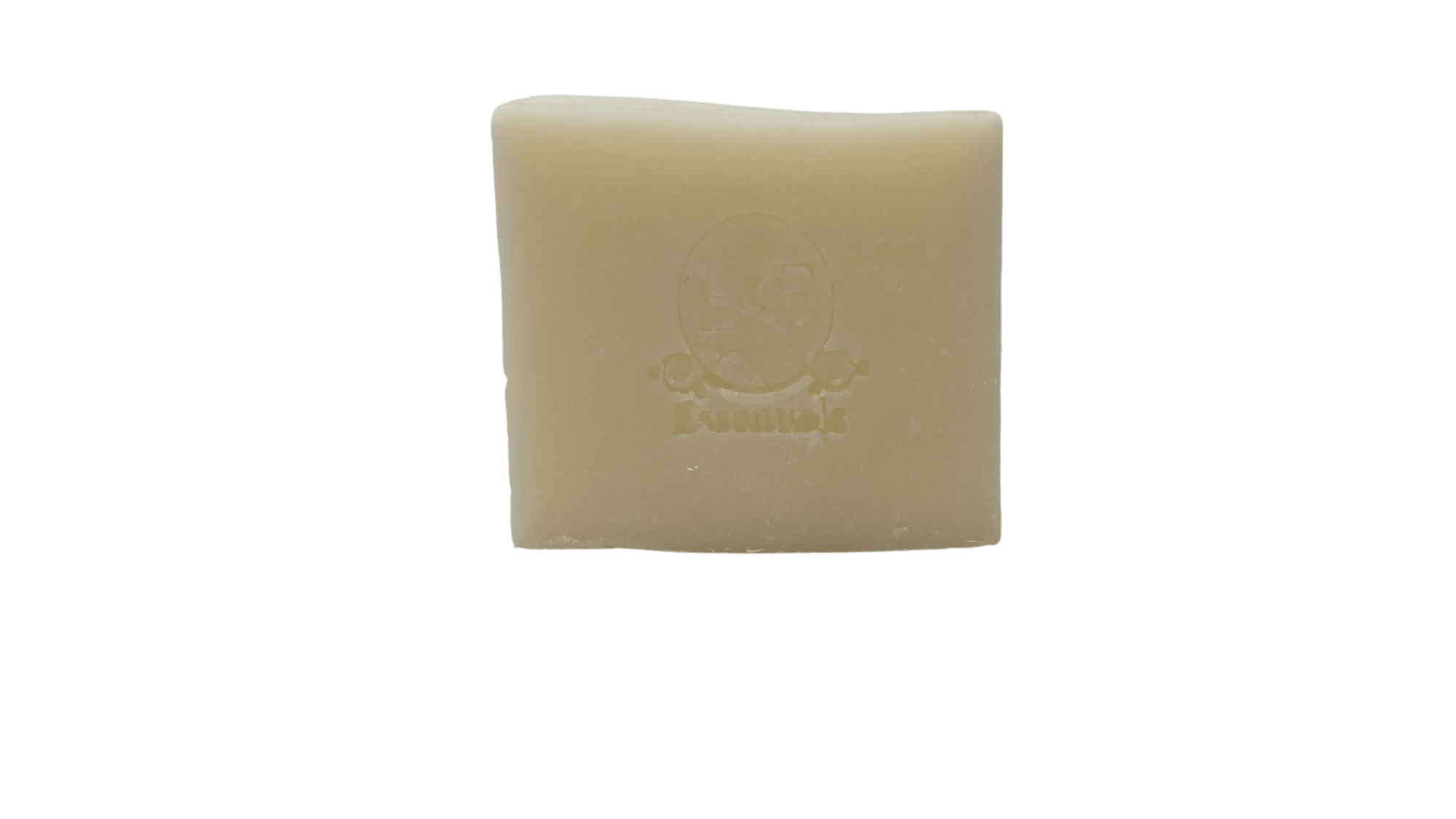 Close-up of Peppermint Bar Soap with embossed logo