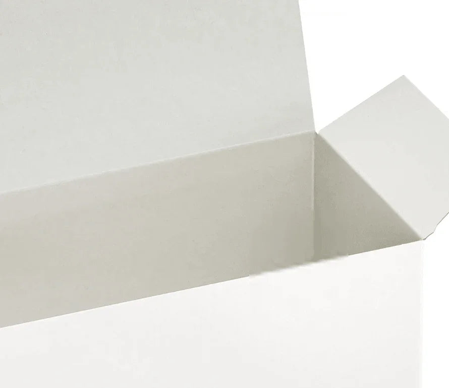 white gift boxes with lids showing open top and sturdy construction