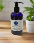 Lemongrass liquid hand soap bottle with herbal infusion label