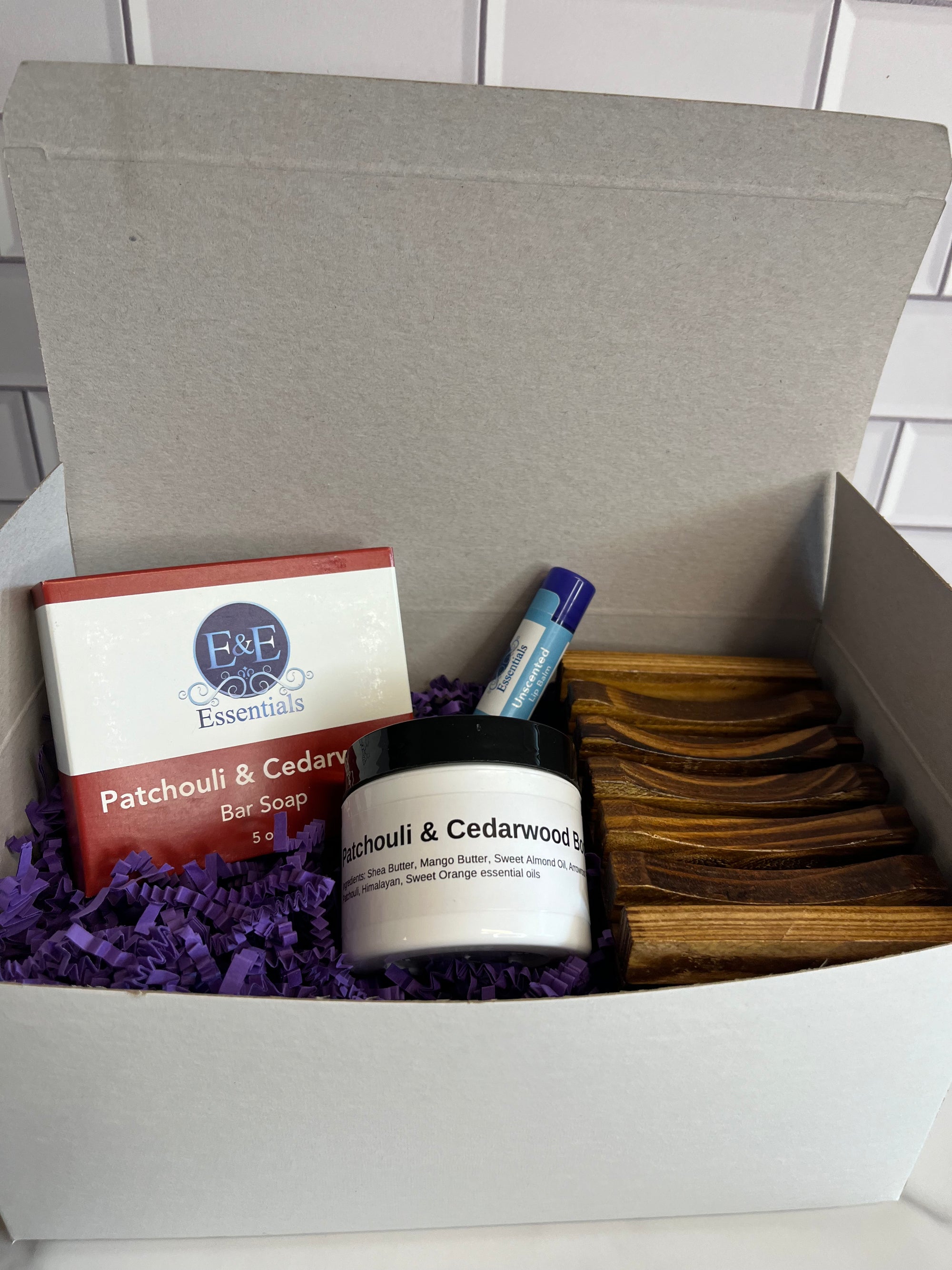 Gift box  wit Patchouli &amp; Cedarwood